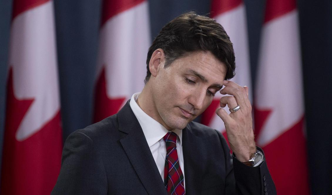 Kanadas premiärminister Justin Trudeau anklagar Kina för att tillämpa sina lagar godtyckligt. Foto: Adrian Wyld/AP/TT-arkivbild