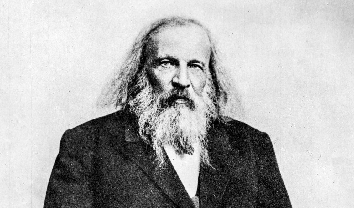 Dimitrij Mendelejev, rysk kemist och vetenskapsman som bland annat skapade det periodiska systemet. Foto: ANP/TT-arkivbild