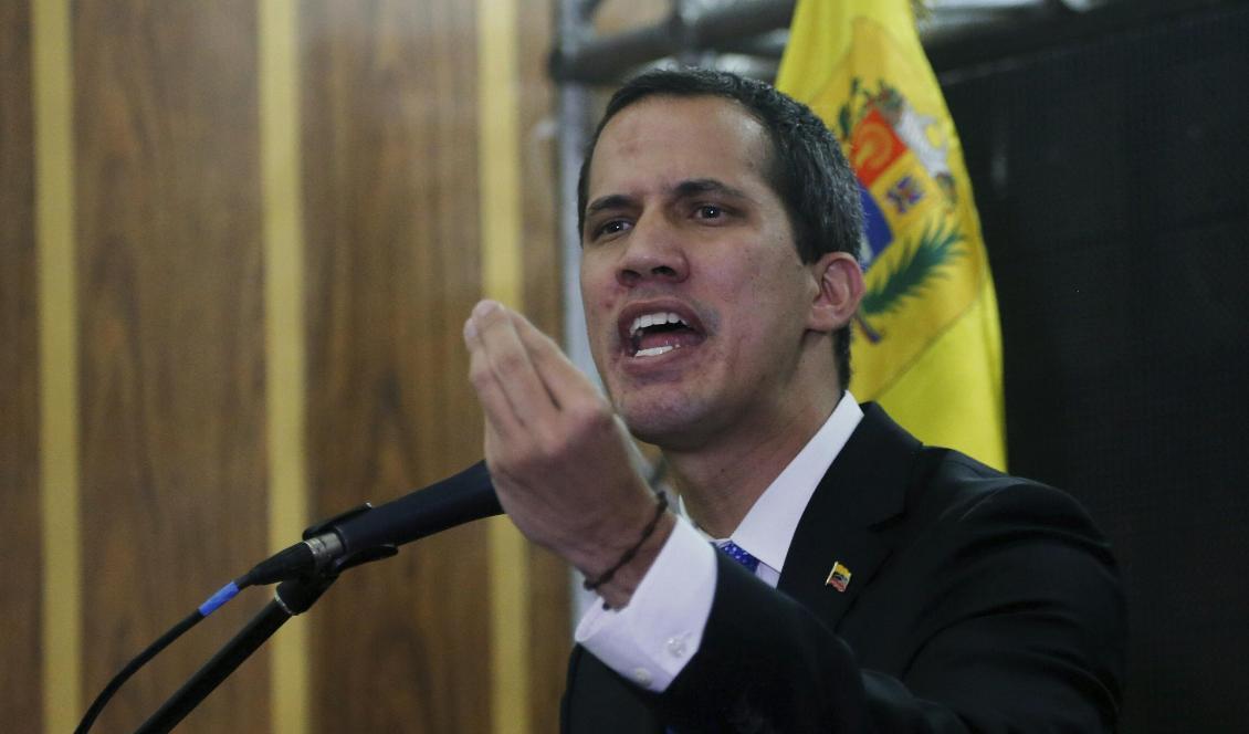 
Venezuelas oppositionsledare Juan Guaidó. Foto: Fernando Llano/AP/TT                                                