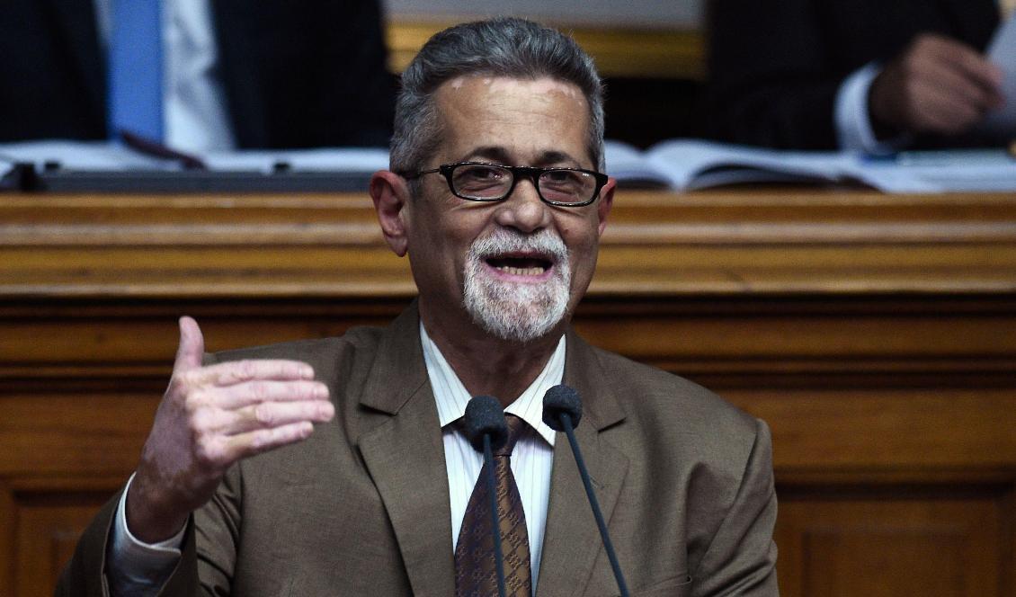 Oppositionspolitikern Americo De Grazia. Foto: AFP/TT-arkivbild