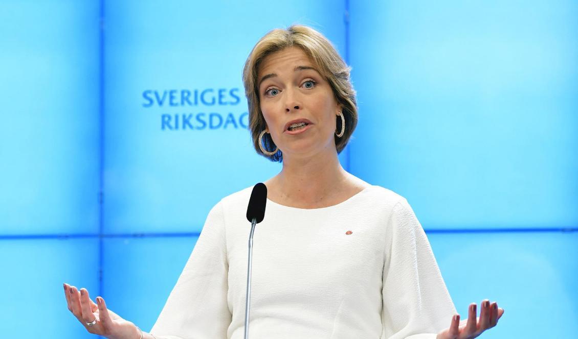 Socialförsäkringsminister Annika Strandhäll (S). Foto: Henrik Montgomery/TT