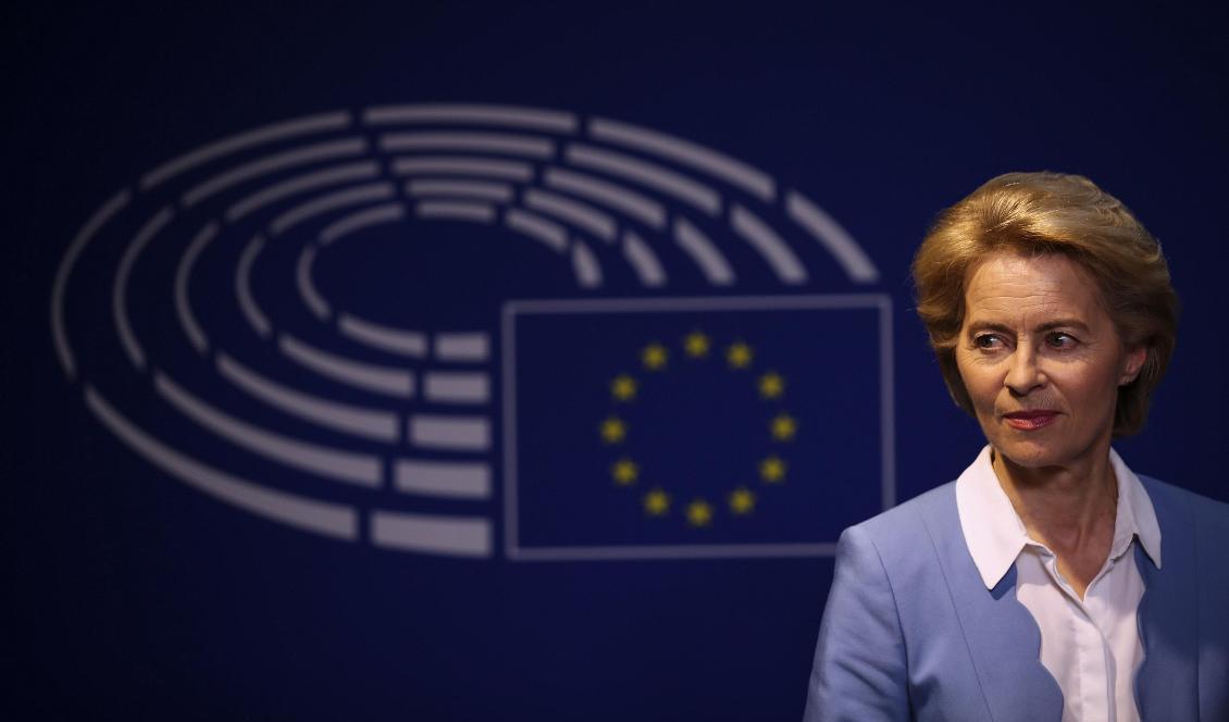 Tysklands försvarsminister Ursula von der Leyen föreslås bli ny ordförande i EU-kommissionen. Foto: Francisco Seco/AP/TT-arkivbild