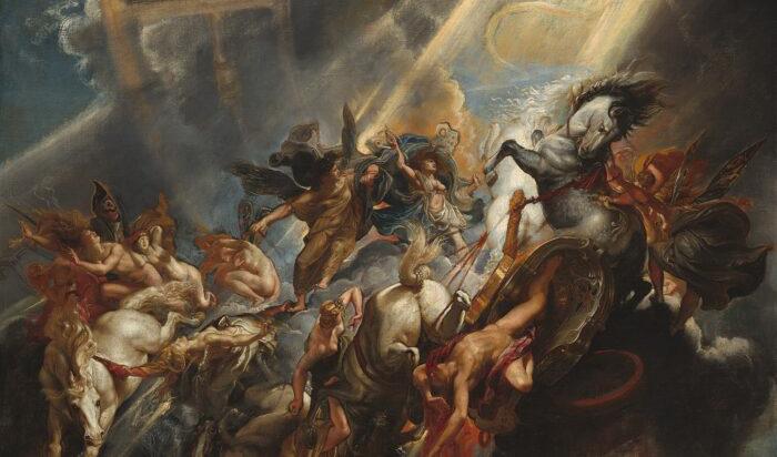 Rubens; "Faetons fall",  1606/1608. 98,4 x 131,2 cm.