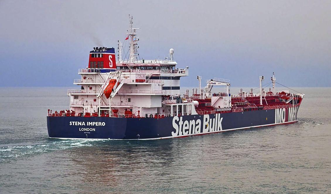 Stena Impero, ägt av det svenska rederiet Stena Bulk, har konfiskerats av Iran. Foto: Stena Bulk/AP/TT-arkivbild