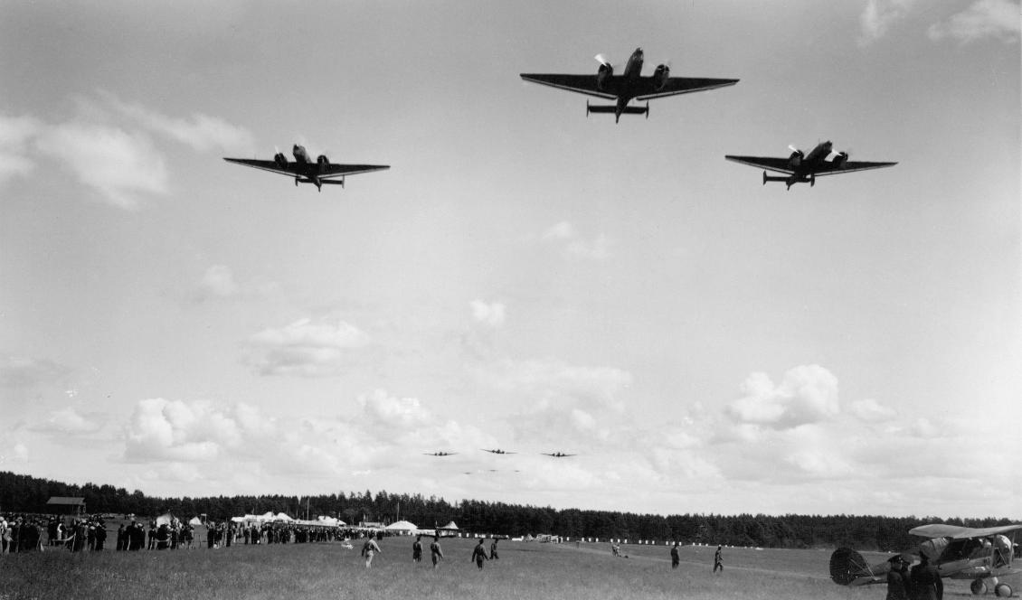 Sverige köpte 40 plan av modellen Junkers JU 86, som här kallades B3. Foto: SvD/TT-arkivbild