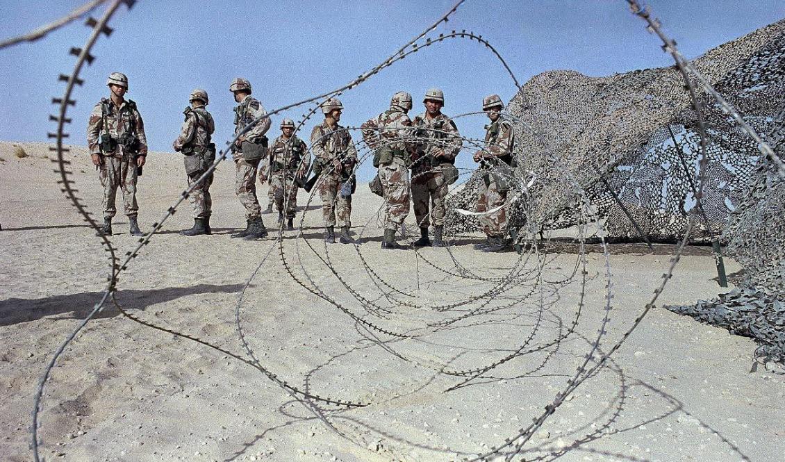 Amerikanska soldater i Saudiarabien på 1990-talet. Foto: Dave Martin/AP/TT-arkivbild