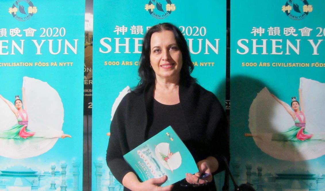 










Jadranka Olsson såg Shen Yun 5 januari 2020. Foto: Susanne W Lamm                                                                                                                                                                                                                                                                                                                                                                                                                                                                                                                                                