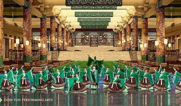 Shen Yun Performing Arts framför dansnumret ”Han Imperial Air”. Copyright 2014 Shen Yun Performing Arts