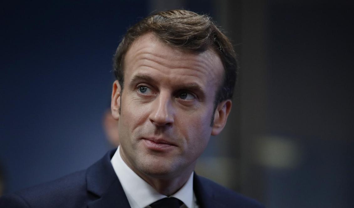 
Frankrikes president Emmanuel Macron vill inte ge upp sin pensionsreform. Foto: Christian Hartmann/AP/TT-arkivbild                                                