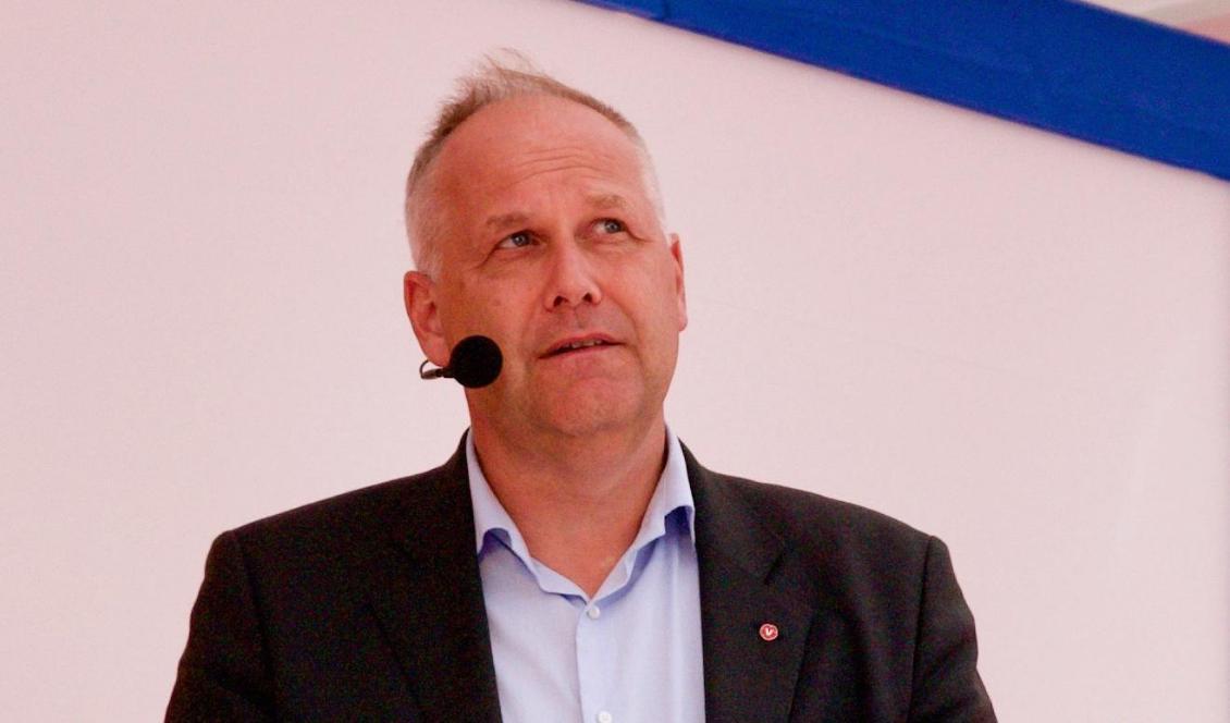 
Vänsterpartiets ledare Jonas Sjöstedt. Foto: Epoch Times-arkivbild                                                