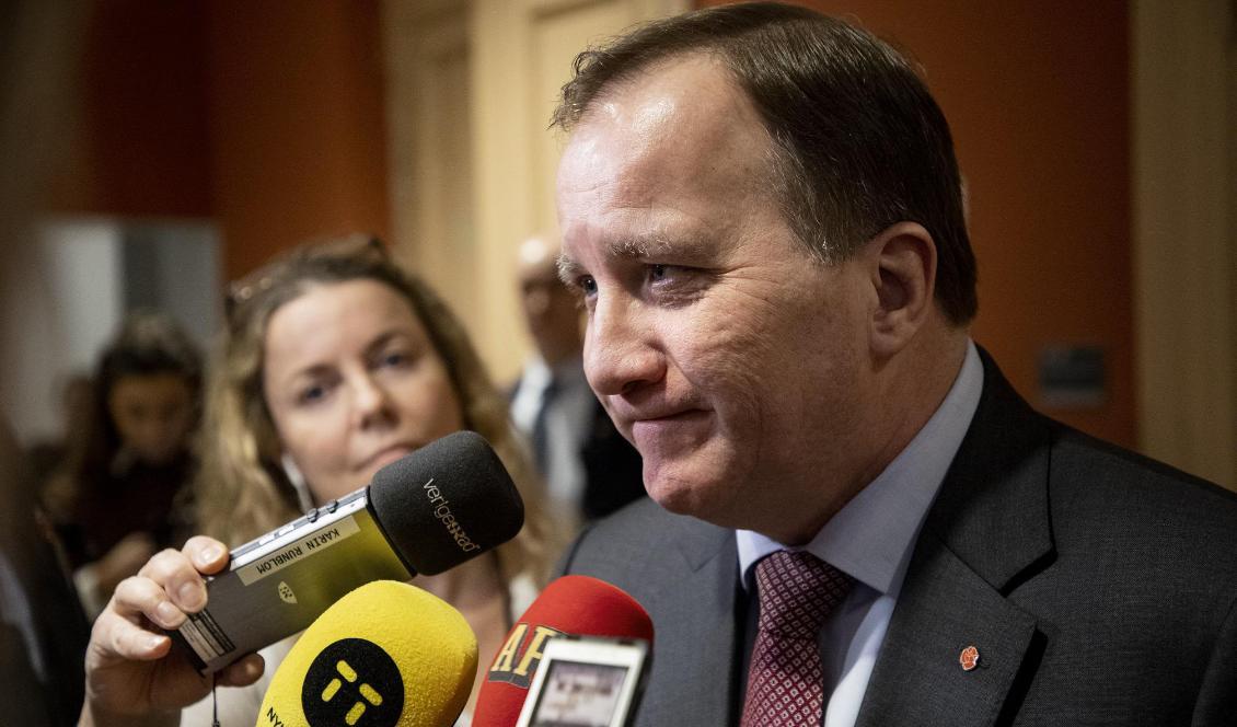 Statsminister Stefan Löfven (S) är inte orolig för en ny flyktingvåg till Sverige – så som läget ser ut nu. Foto: Christine Olsson/TT-arkivbild