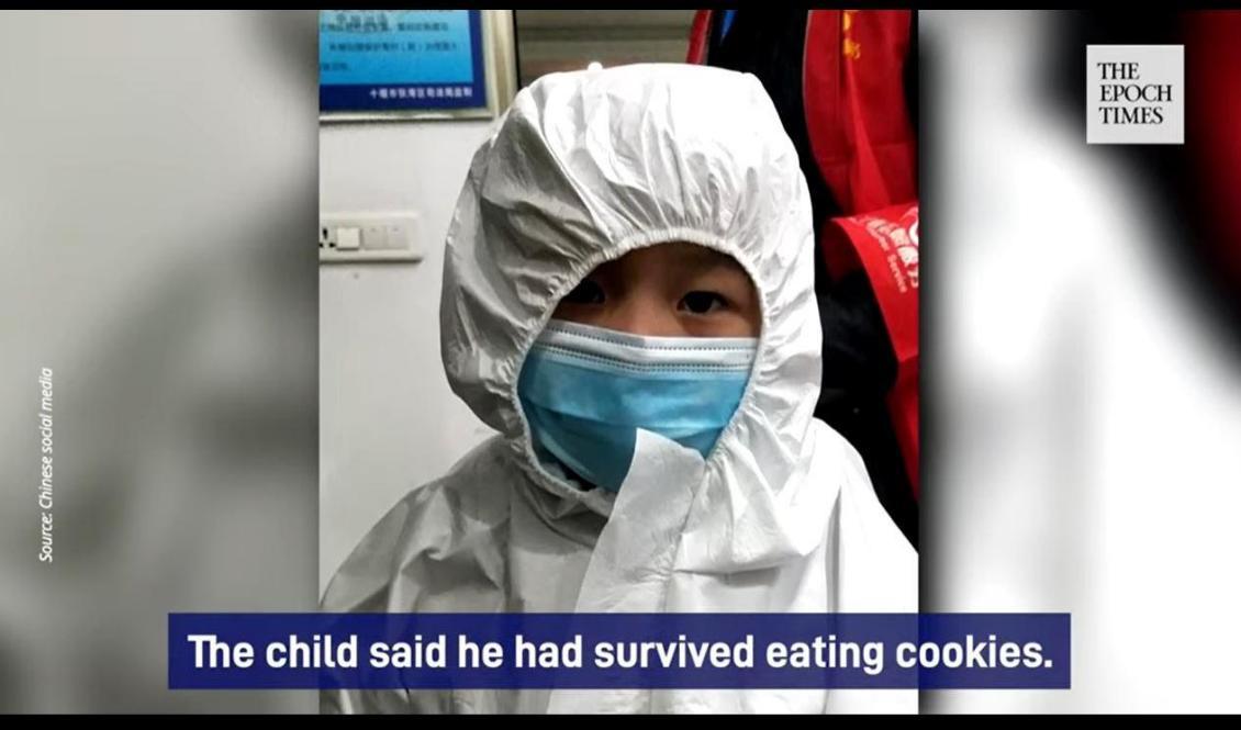 


6-åringen hade överlevt på kakor sedan hans farfar hade dött i hemmet. Foto: Skärmavbild/The Epoch Times                                                                                                                                                