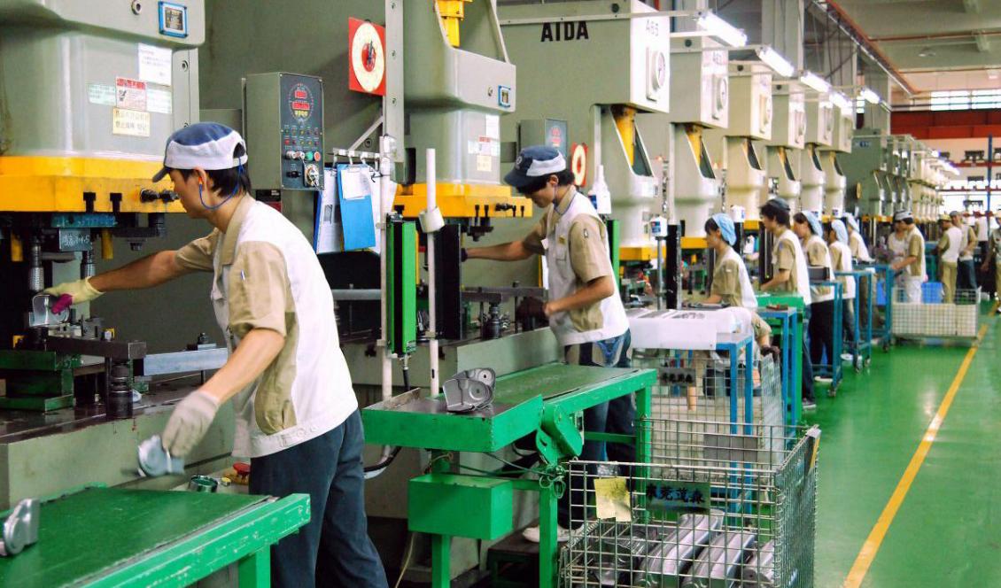 Det internationella beroendet av Kinas billiga industriproduktion kan komma att minska efter coronapandemin. Foto: STR/AFP/Getty Images