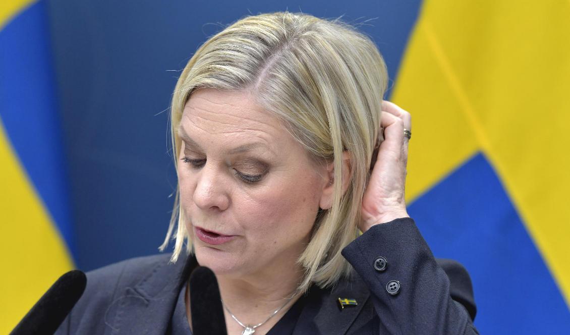 Finansminister Magdalena Andersson (S) tvingas gräva djupare i statskassan. Foto: Jessica Gow/TT-arkivbild