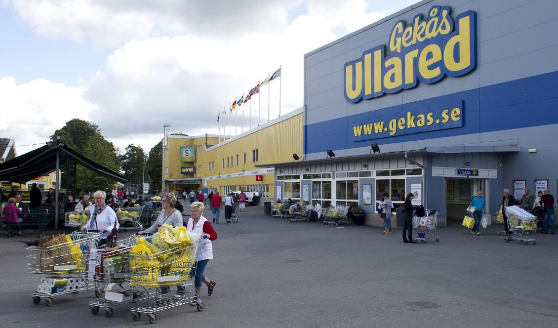 
Falkenbergs kommun har fått in flera tips om trängsel på varuhuset Gekås i Ullared. Foto: Bertil Ericsson/TT-arkivbild                                                