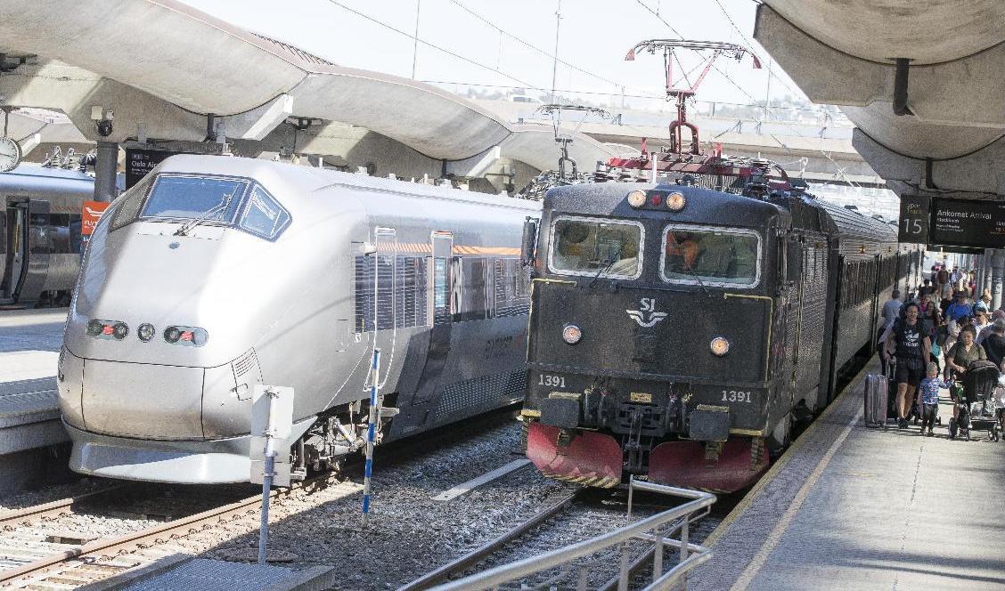 SJ går från "mycket lågt" till "lågt" resande. Foto: NTB Scanpix/TT-arkivbild