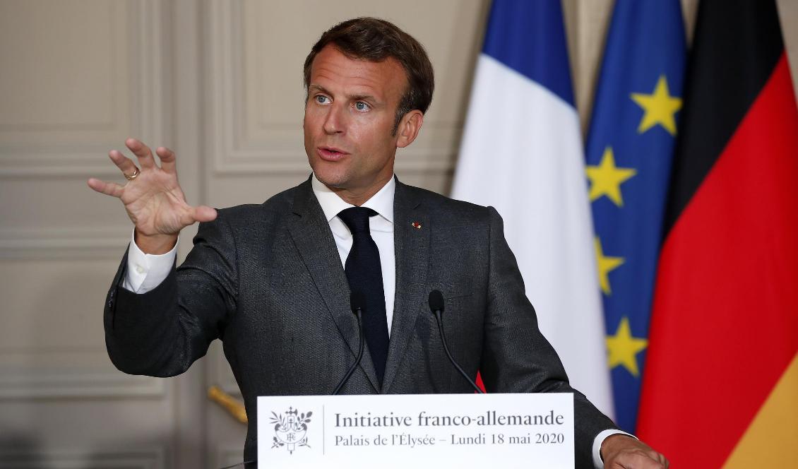 Frankrikes president Emmanuel Macron. Foto: Francois Mori/AP/TT