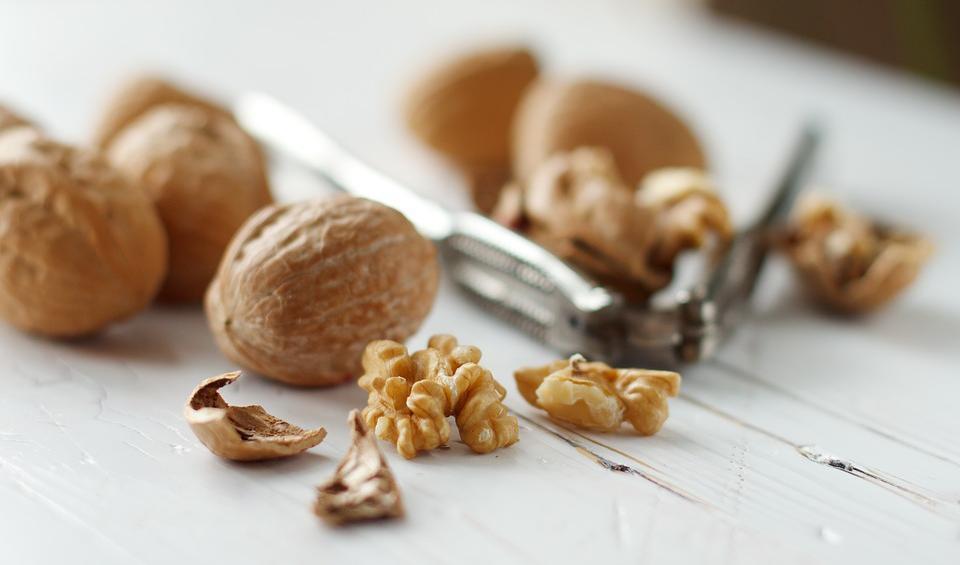 Valnötter är bra för hjärnhälsan, och har liknande form som hjärnan. Foto: Pixabay