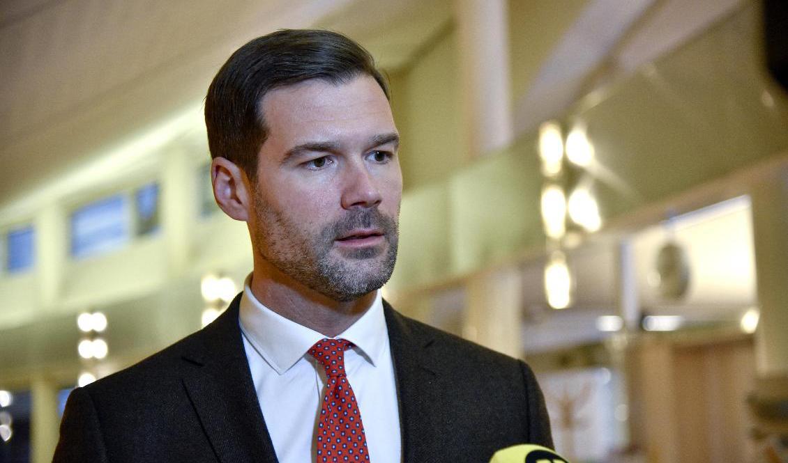 Moderaternas rättspolitiske talesperson Johan Forssell (M). Foto: Tove Eriksson/TT-arkivbild