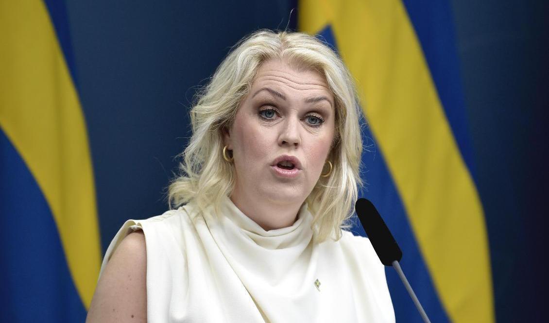 Socialminister Lena Hallengren (S). Foto: Janerik Henriksson/TT