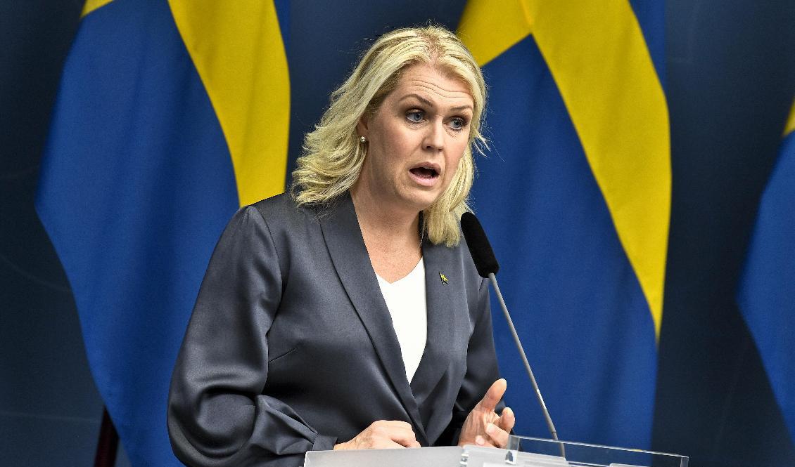 Socialminister Lena Hallengren (S). Foto: Claudio Bresciani/TT-arkivbild