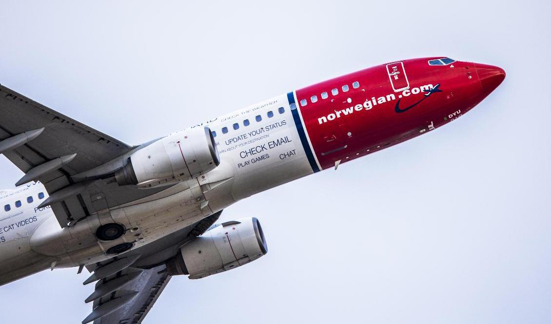 Norwegian återupptar flera linjer i Sverige. Foto: Ole Berg-Rusten/NTB/TT-arkivbild