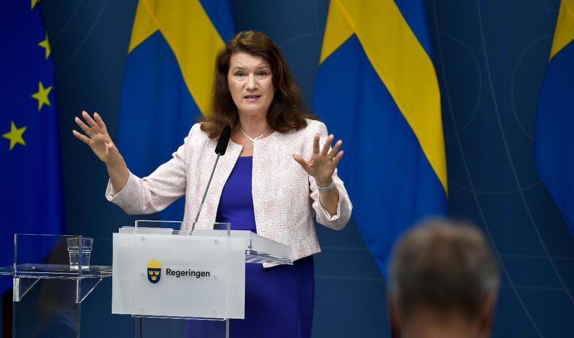 Utrikesminister Ann Linde (S) meddelade beskedet på onsdagen. Foto: Anders Wiklund/TT