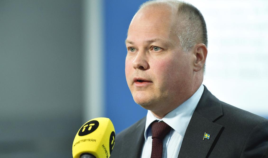 Justitie- och migrationsminister Morgan Johansson (S) har KU-anmälts för att ha dröjt med tilläggsdirektiven. Foto: Anders Wiklund/TT