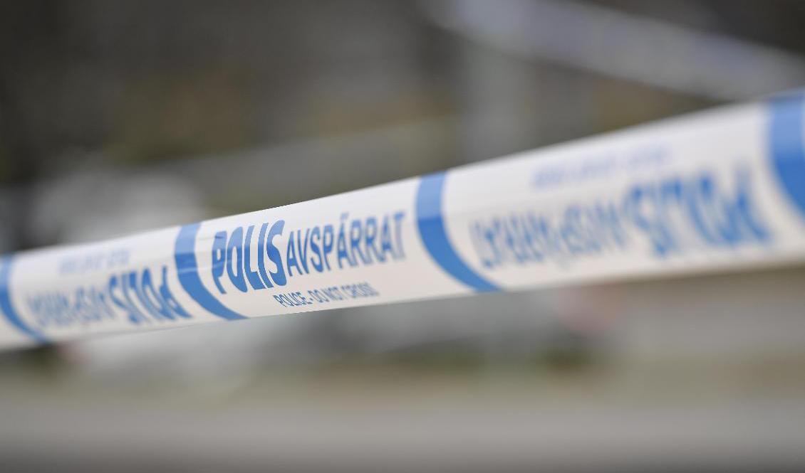 Polisen har spärrat av ett stort område vid Östra Kyrkogården i Östersund.Foto: Stina Stjernkvist/TT-arkivbild