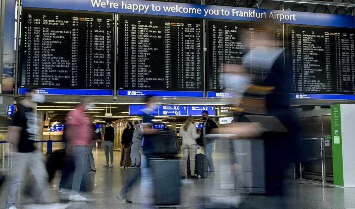 Tyskland inför från och med lördag den 17 oktober striktare regler för resenärer från Stockholm, Uppsala, Örebro och Jämtland. Arkivbild. Foto: Michael Probst/AP/TT