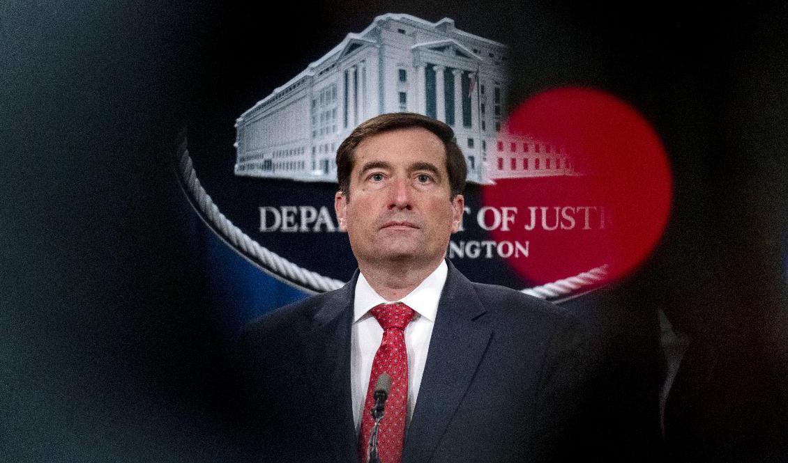 USA:s biträdande justitieminister John Demers. Foto: Andrew Harnik/AP/TT