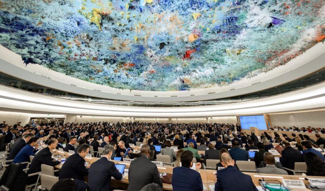 



Delegater deltar i öppningen av FN:s råd för mänskliga rättigheters årliga möte den 24 februari, 2020 i Genéve. Foto: Fabrice Coffrini, AFP via Getty Images                                                                                                                                                                                