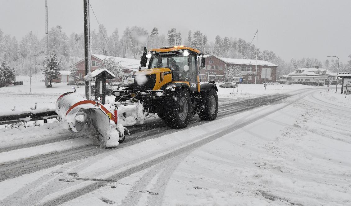 Enligt SMHI finns risk för stora snömängder och hårda vindar i delar av Norrland i veckan. För södra Sverige ser det betydligt lugnare ut. Arkivbild. Foto: Nisse Schmidt/TT
