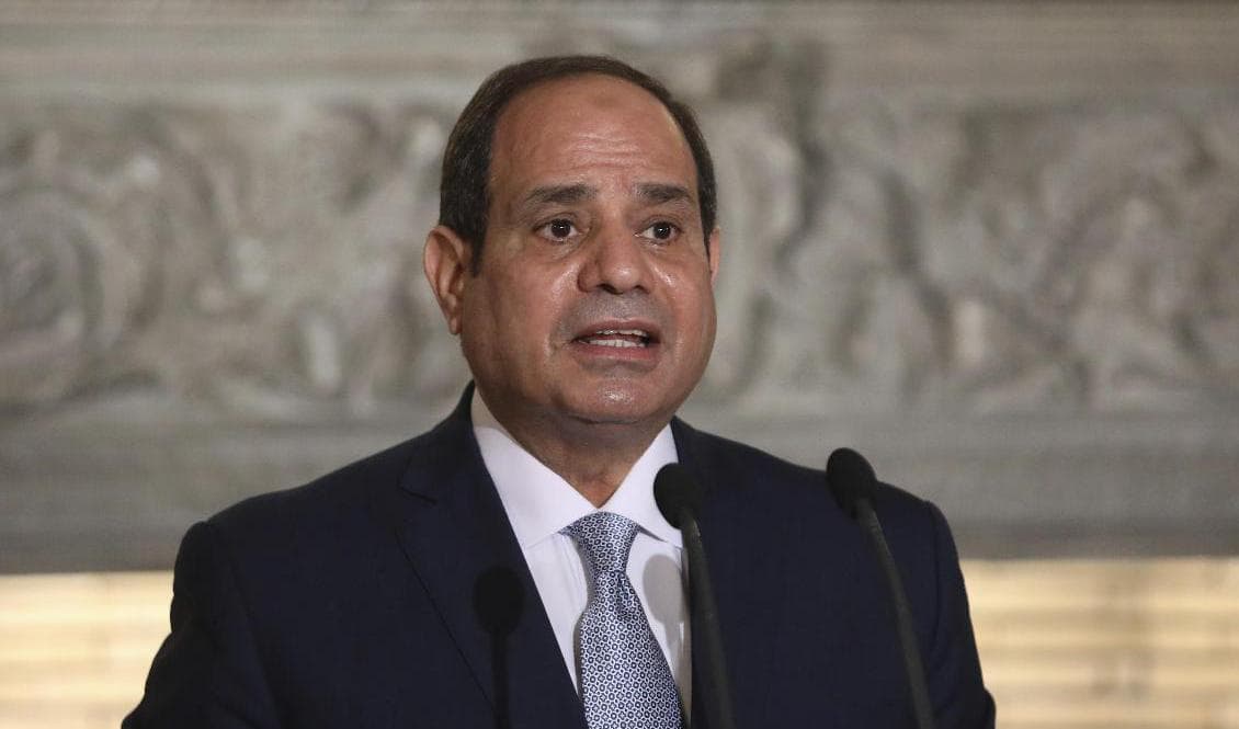Abd al-Fattah al-Sisi är Egyptens president. Arkivbild. Foto: Costas Baltas/AP/TT