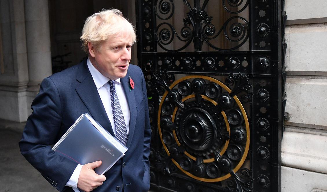 Storbritanniens premiärminister Boris Johnsson vid Downing Street den 10 november 2020. Foto: Justin Tallis/AFP via Getty Images