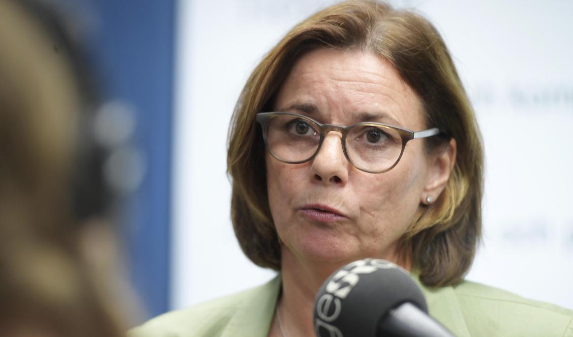 Miljöminister Isabella Lövin (MP) KU-anmäls. Arkivbild. Foto: Amir Nabizadeh/TT