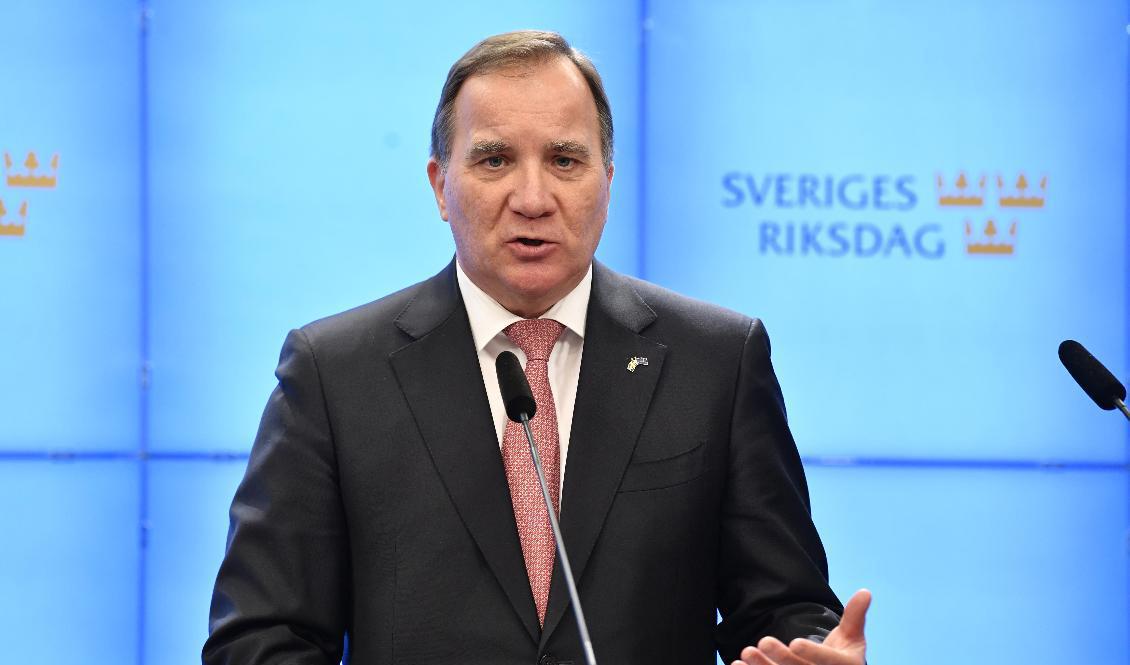 Statsminister Stefan Löfven (S). Foto: Jessica Gow/TT
