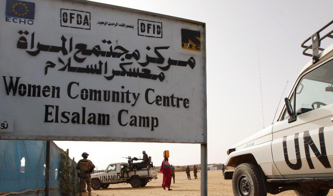 FN:s fredsbevarande styrkor lämnar Darfur. Arkivbild. Foto: Nasser Nasser/AP/TT