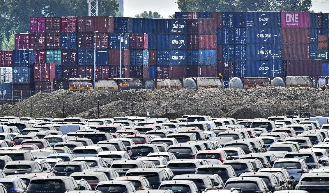 Om inte pandemin tar slut kommer tysk export att drabbas hårt, visar beräkningar. Arkivbild Foto: Martin Meissner/AP/TT