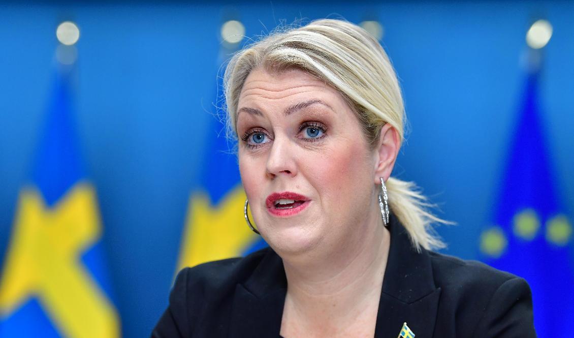 Socialminister Lena Hallengren (S). Foto: Jonas Ekströmer/TT