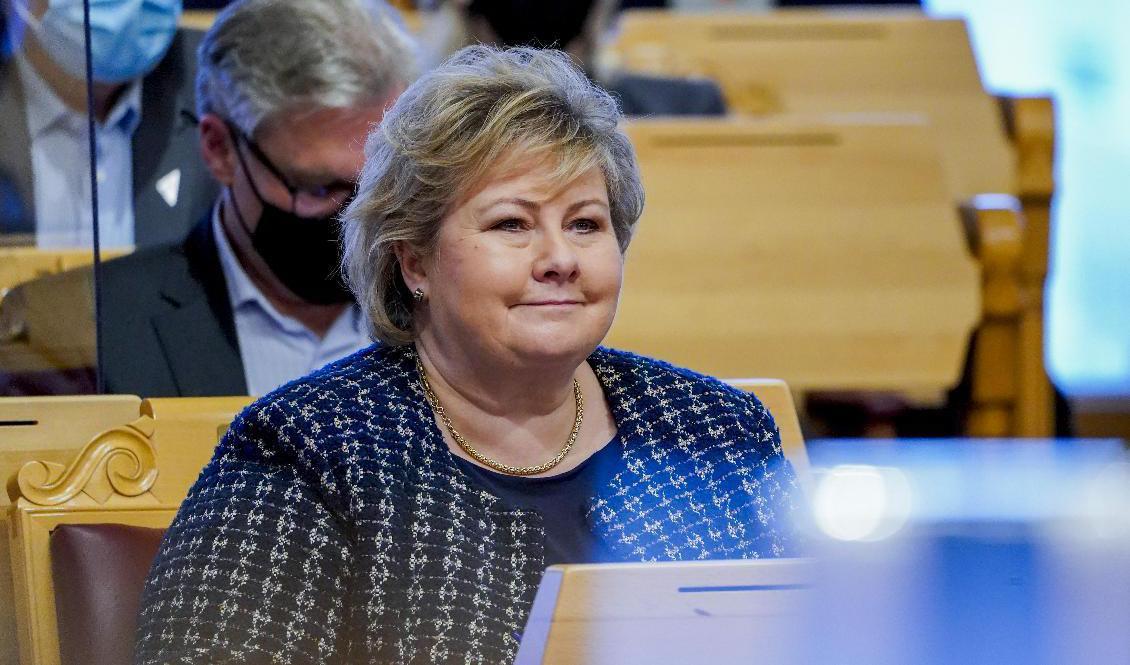 Norges statsminister Erna Solberg (H). Foto: Håkon Mosvold Larsen/NTB/TT