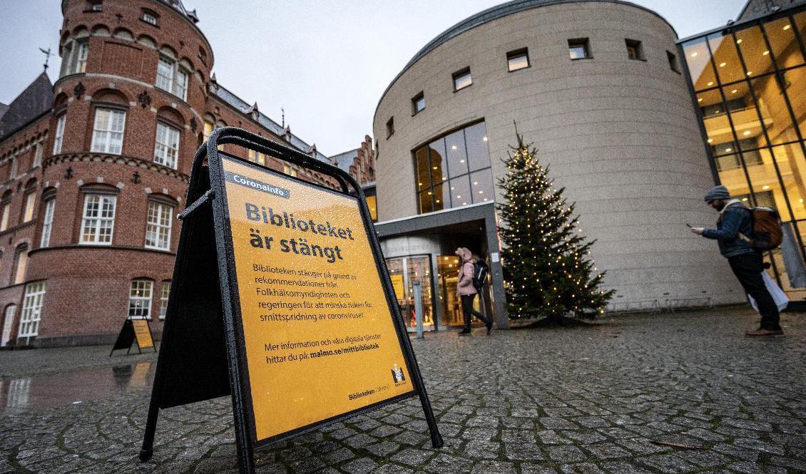 De flesta av landets bibliotek har varit stängda sedan den 18 december, men nu öppnar allt fler. Arkivbild. Foto: Johan Nilsson/TT