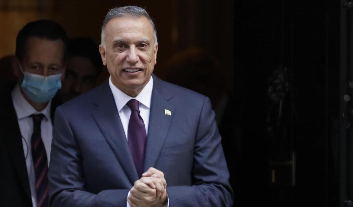 Iraks premiärminister Mustafa al-Kadhimi. Arkivbild. Foto: Kirsty Wigglesworth/AP/TT