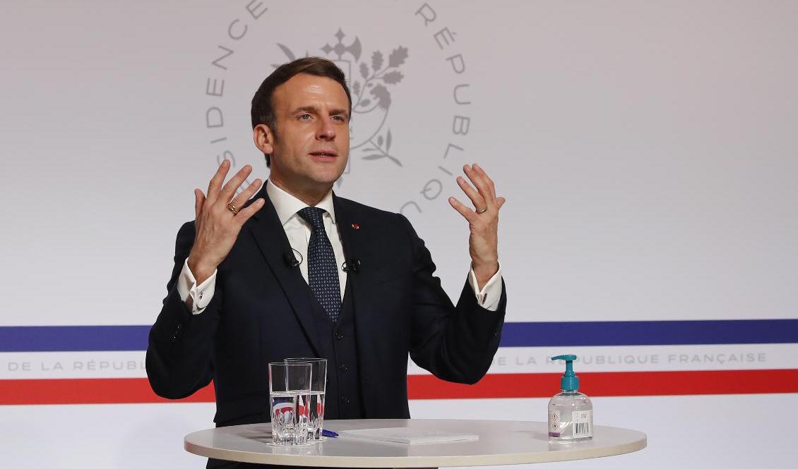 Frankrikes president Emmanuel Macron. Arkivbild. Foto: Francois Mori/AP/TT