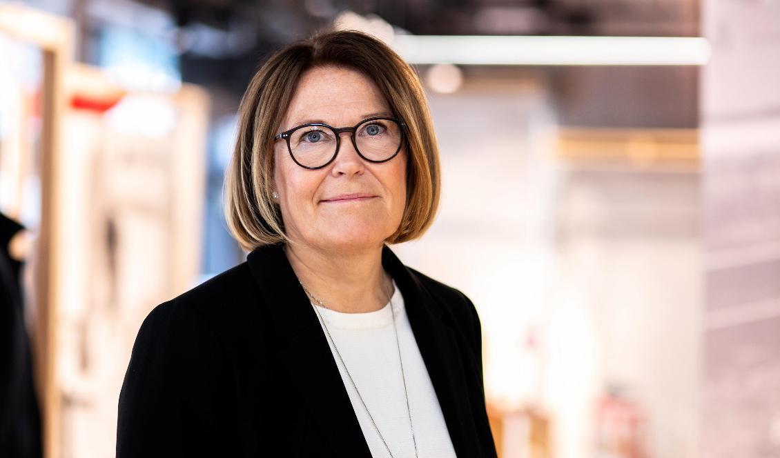 Karin Johansson, vd på Svensk Handel, välkomnar riksdagens beslut om en ny lag om tillträdesförbud till butiker. Foto: Svensk Handel