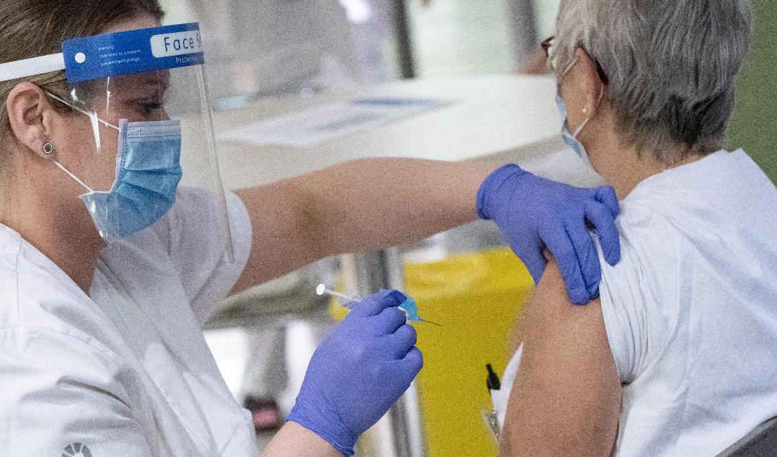 Svenskar ska kunna visa upp digitala vaccinationsintyg till sommaren, enligt regeringen. Arkivbild. Foto: Johan Nilsson/TT