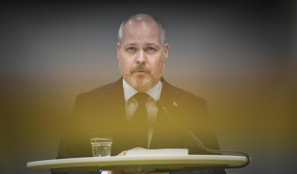Justitie- och migrationsminister Morgan Johansson (S) skickar ut ett förslag på remiss om lättnader i kraven på ensamkommande vad gäller möjligheter att få uppehållstillstånd. Arkivbild. Foto: Fredrik Sandberg/TT