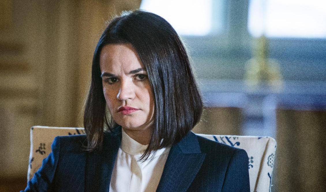 Slaget på gatorna är förlorat, åtminstone just nu, konstaterar den belarusiska oppositionsledaren Svetlana Tichanovskaja. Arkivbild. Foto: Claudio Bresciani/TT