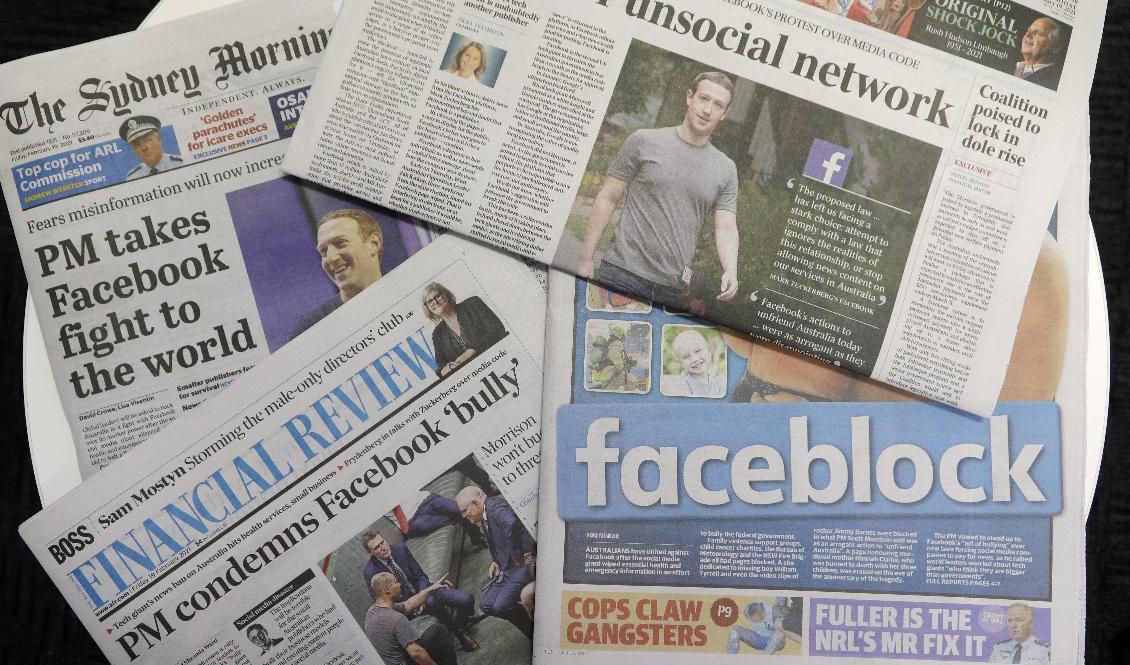 Facebook och Australiens regering verkar ha nått någon form av uppgörelse. Foto: Rick Rycroft/AP/TT