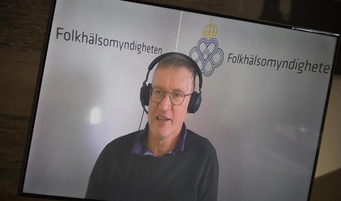 Anders Tegnell, statsepidemiolog, tror att pandemiläget säkert kommer att bli bättre i maj. Foto: Pontus Lundahl/TT
